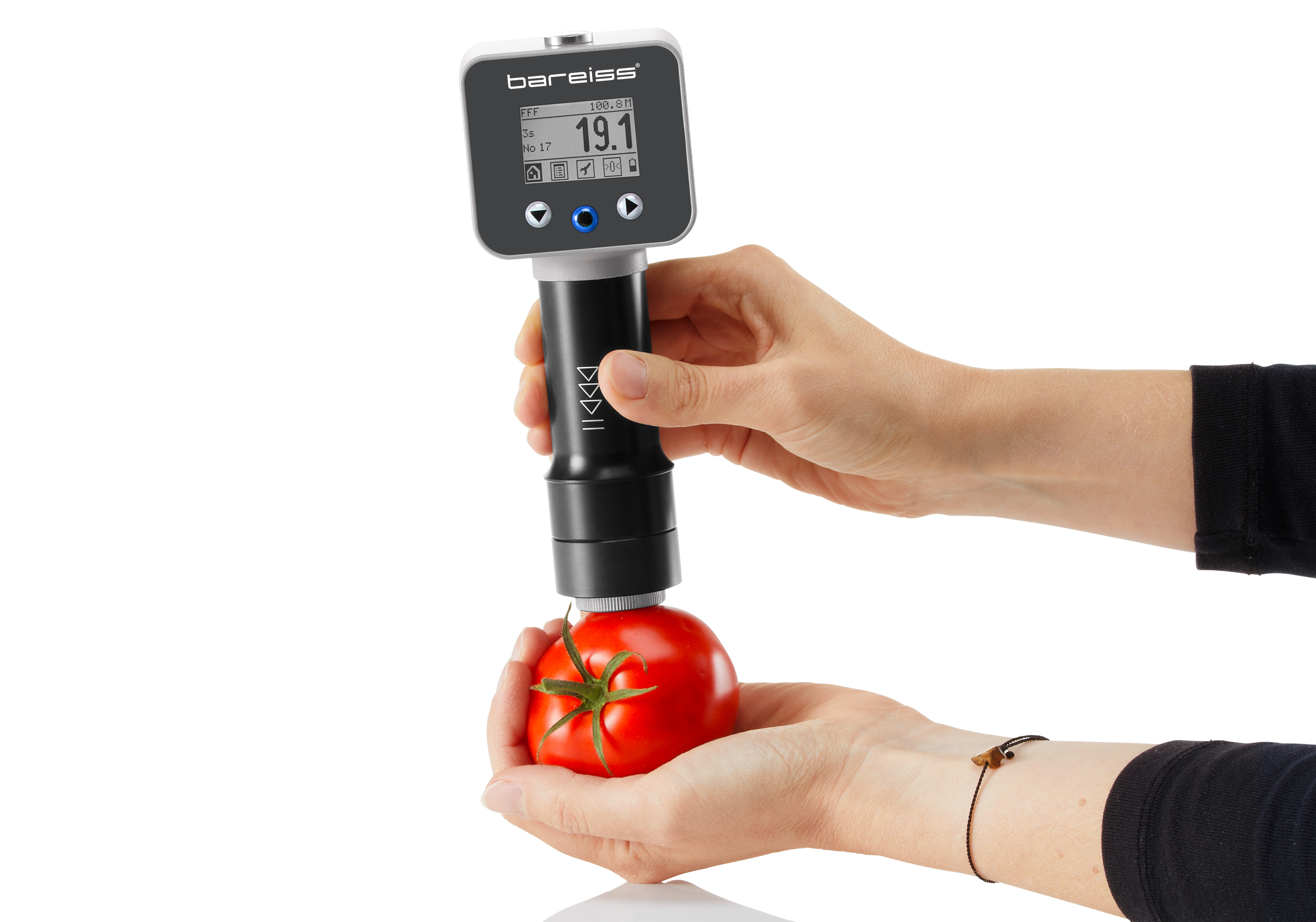 HPE III Basic digital hardness tester on fruit