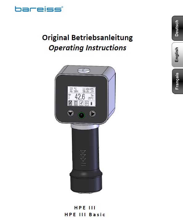 Betriebsanleitung HPE III Basic L/c