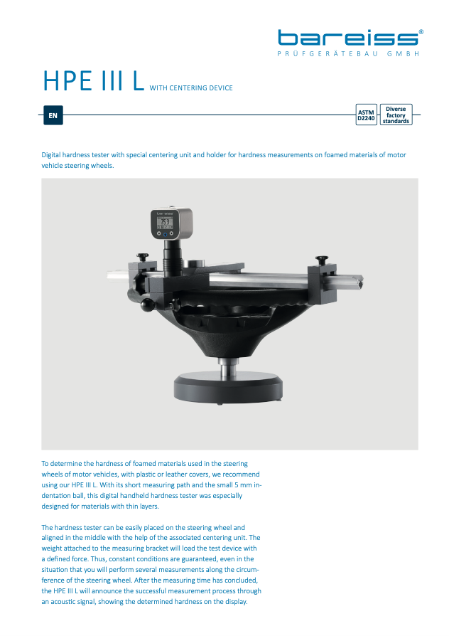 Datenblatt HPE III Basic L