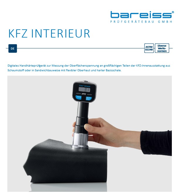 Data sheet Kfz-Interieur