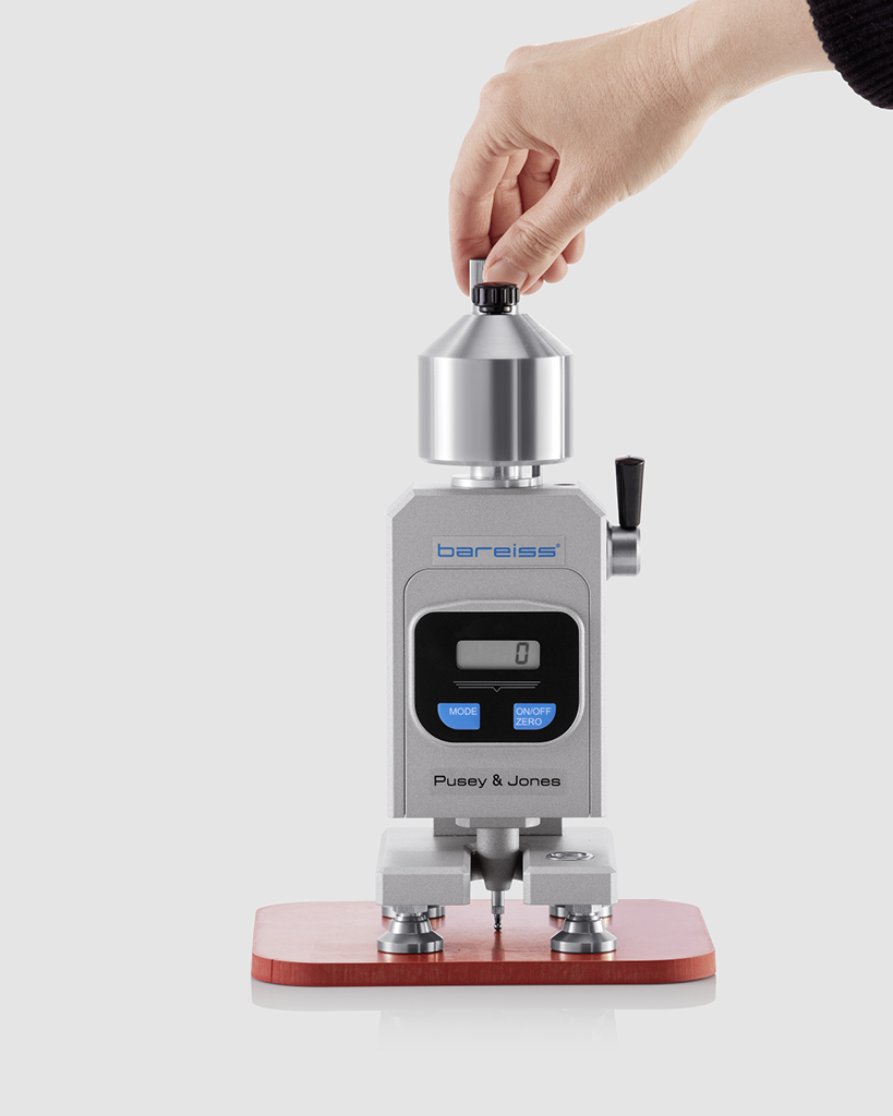 Digital hardness tester Pusey & Jones with adjustable base