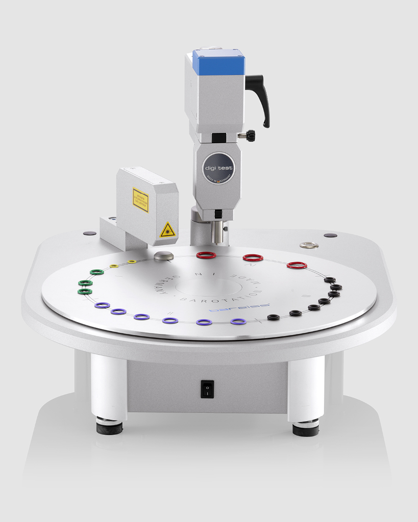 Hardness test system for O-Rings BaRotation
