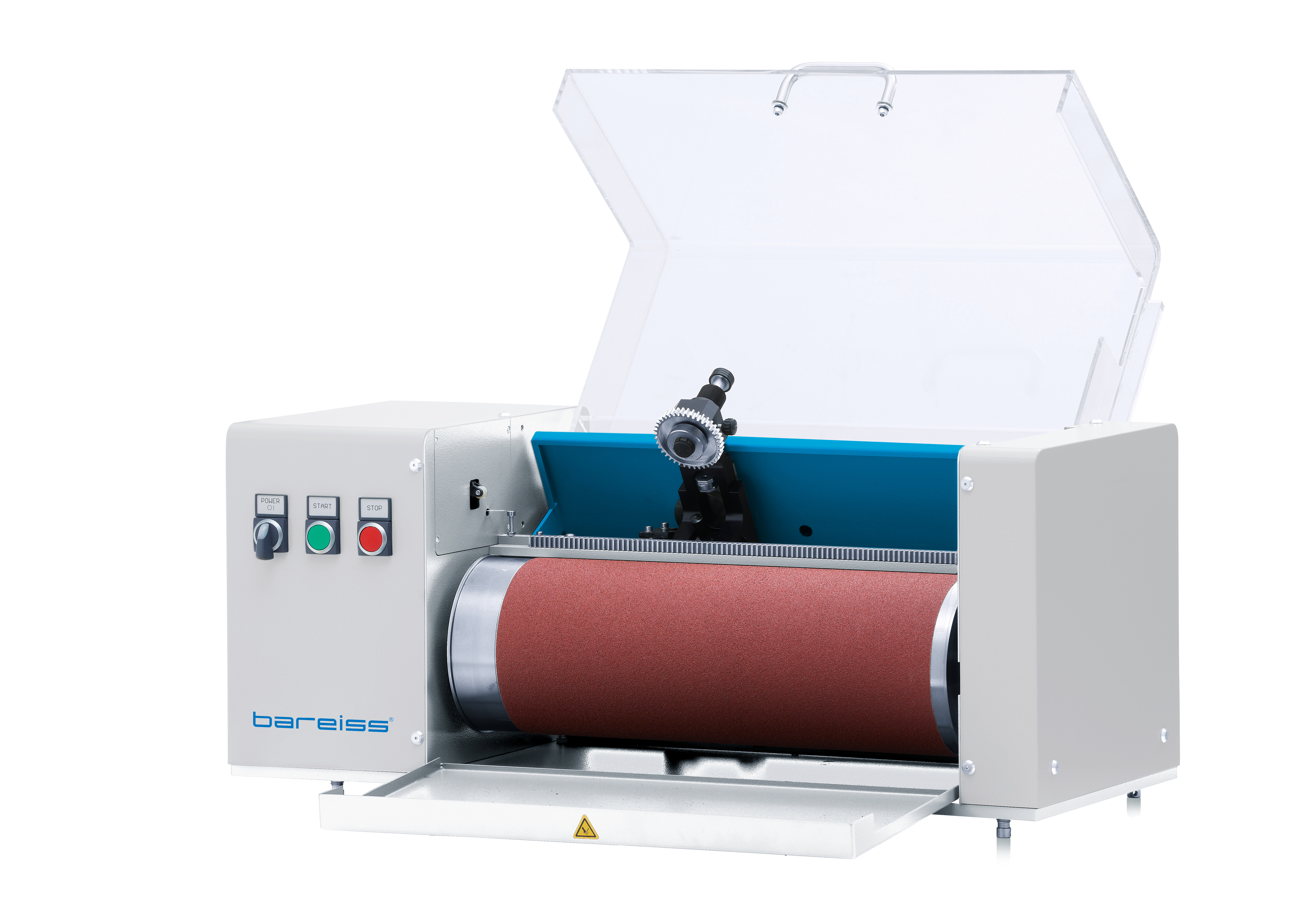 Testing device Abrasion Testing Machine, automated with integrated cleaning mechanism