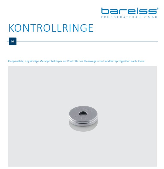 Kontrollringe Datenblatt deutsch