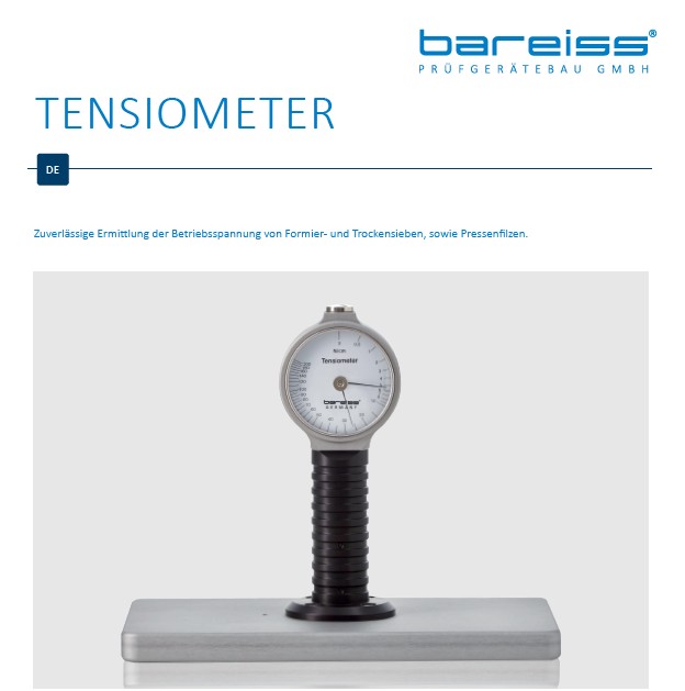 Data sheet Tensiometer