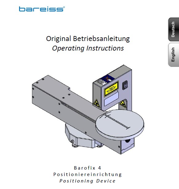 Barofix 4 operating manual
