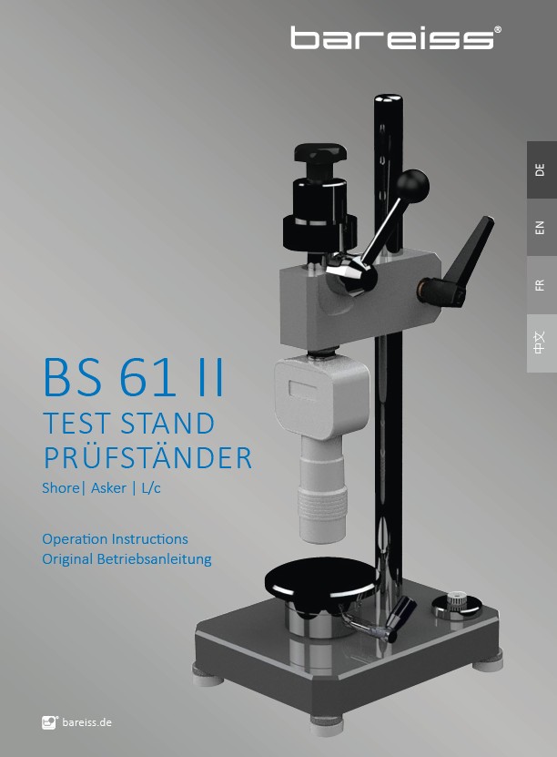 Operating manual test stand BS 61 II