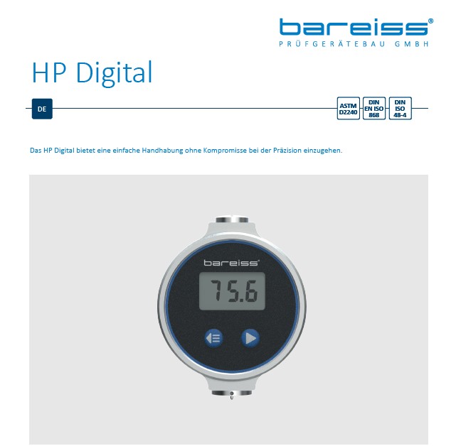 HP Digital data sheet english