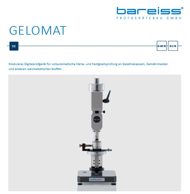 Data sheet Gelomat