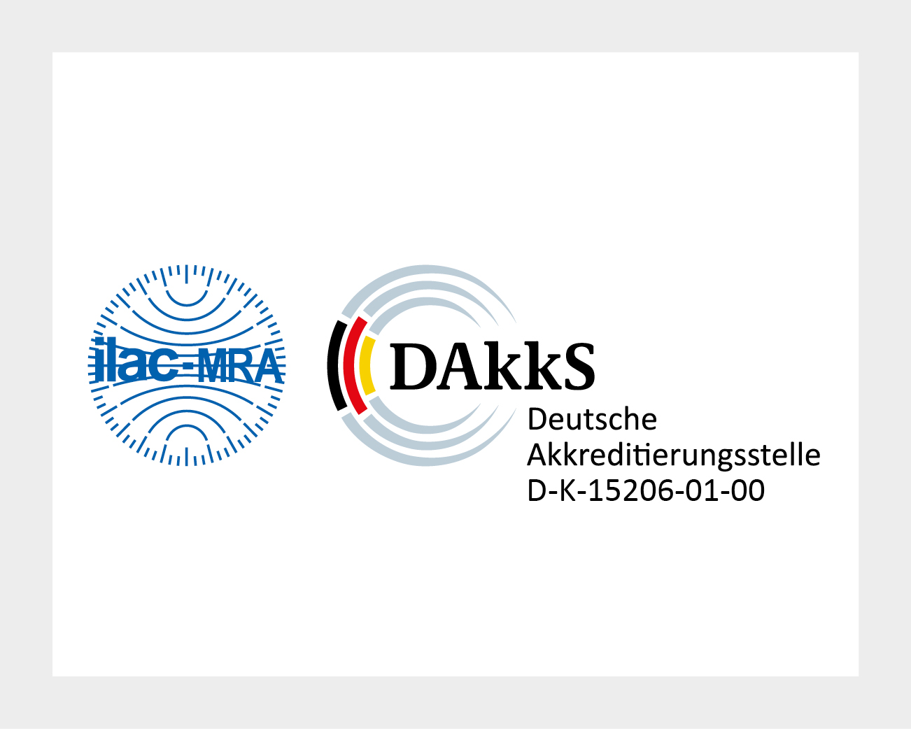 DAkkS accredited calibration certificate
