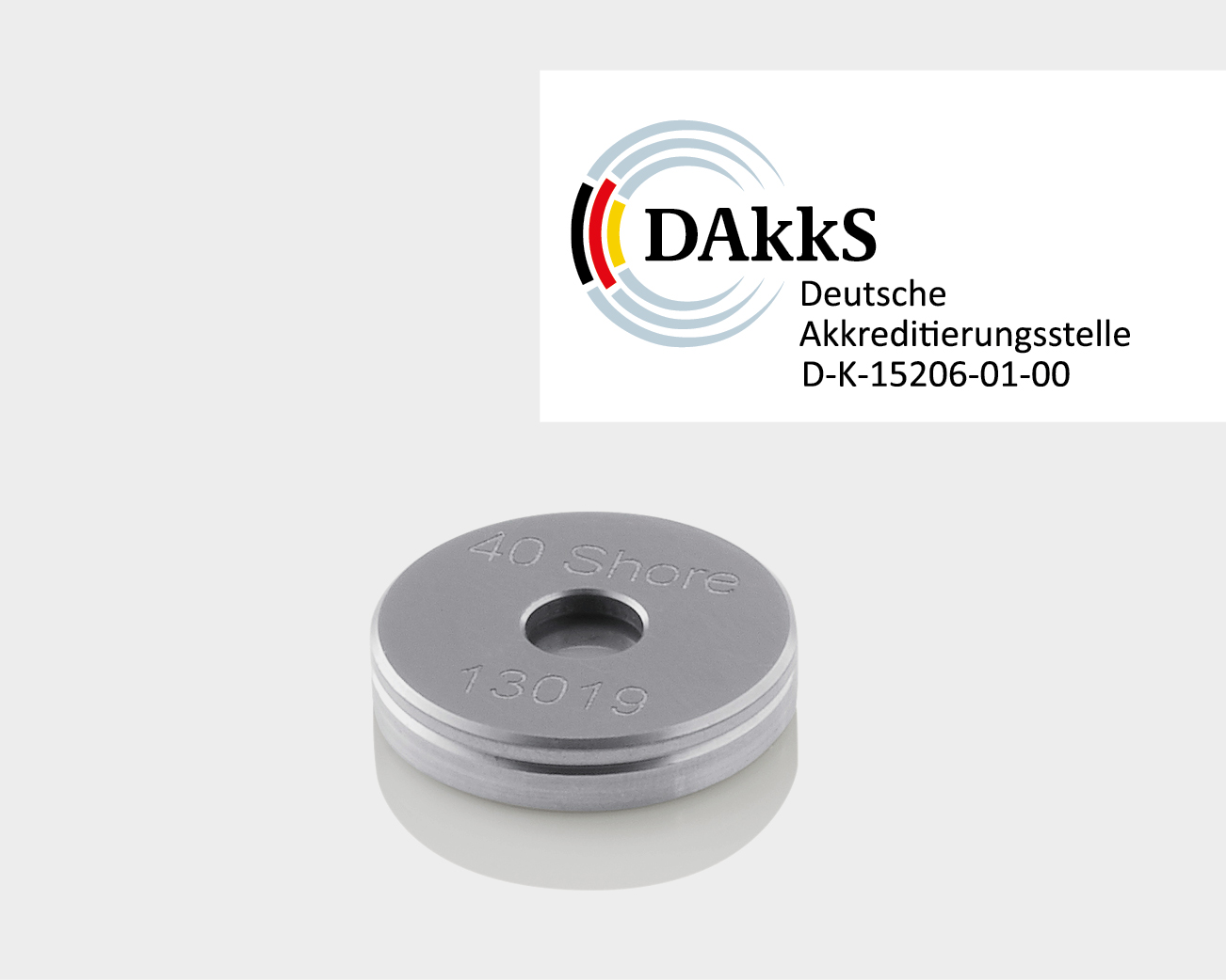 Control rings with DAkkS accredited calibration certificate